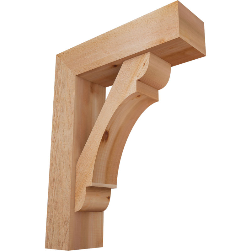 Support de bloc olympique avec entretoise décalée, 36 x 28, Cèdre rouge occidental de l 8 po (scié brut)