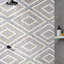 Juno 1" Diamond Hexagon Polished Marble Mosaic-452431198