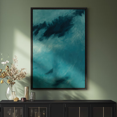Framed Canvas Wall Art, Vintage Abstract Wall Canvas Prints 16"x24"