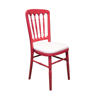 Avalos 43cm H Polyester Blend Upholstered Slat Back Side Chair