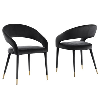 Modern Velvet Dining Chair Set Of 2(Only Dining Chairs)