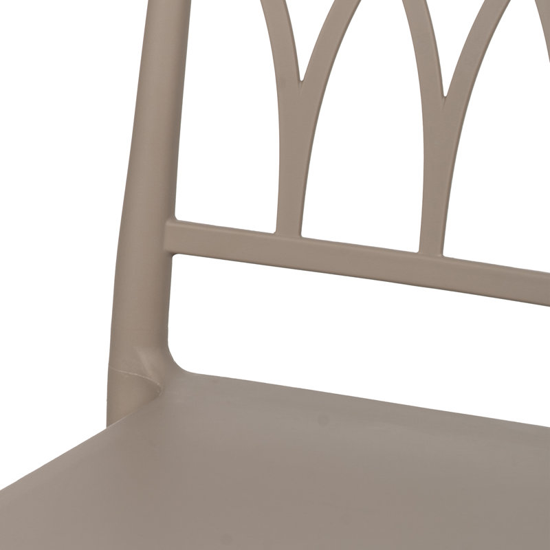 Patio Dining Side Chair, Brown