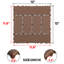 Carreaux de terrasse à emboîtement en PVC H 12 po x l 12 po (paquet de 44)-116242853
