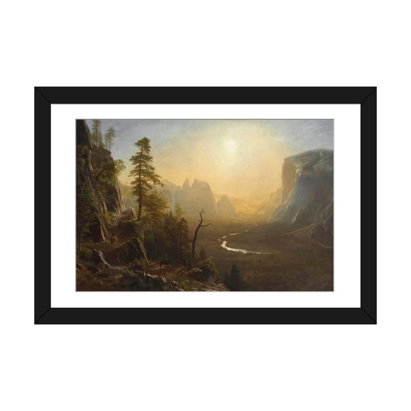 «Yosemite Valley, Glacier Point Trail, c.1873», impression sur toile, H 16 po x l 24 po x P 1 po, Blanc