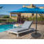 Support de parasol robuste et résistant aux intempéries pour patio et jardin