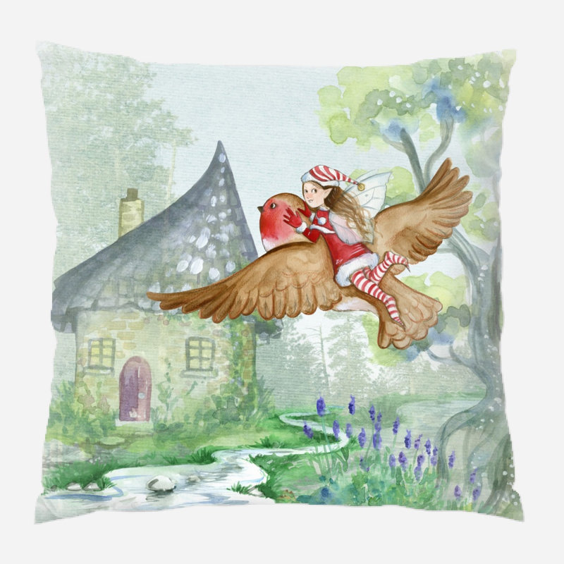 Housse et insert de coussin d'extérieur Middlebrooks Fantasy, Microsuède, Intérieur