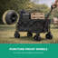 ROYALFORD Camping Trolley Wagon | Festival Trolley on Wheels 155L Large Capacity Foldable Cart | Heavy Duty 80kg Load | Collapsible Garden Cart for Camping, Utility Shopping & Outdoor Use
