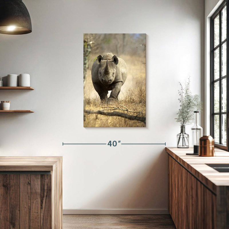 Brampt Black Rhino, 36" H x 24" W