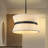 2-light Mordern Fabric Drum Chandelier -1859261828
