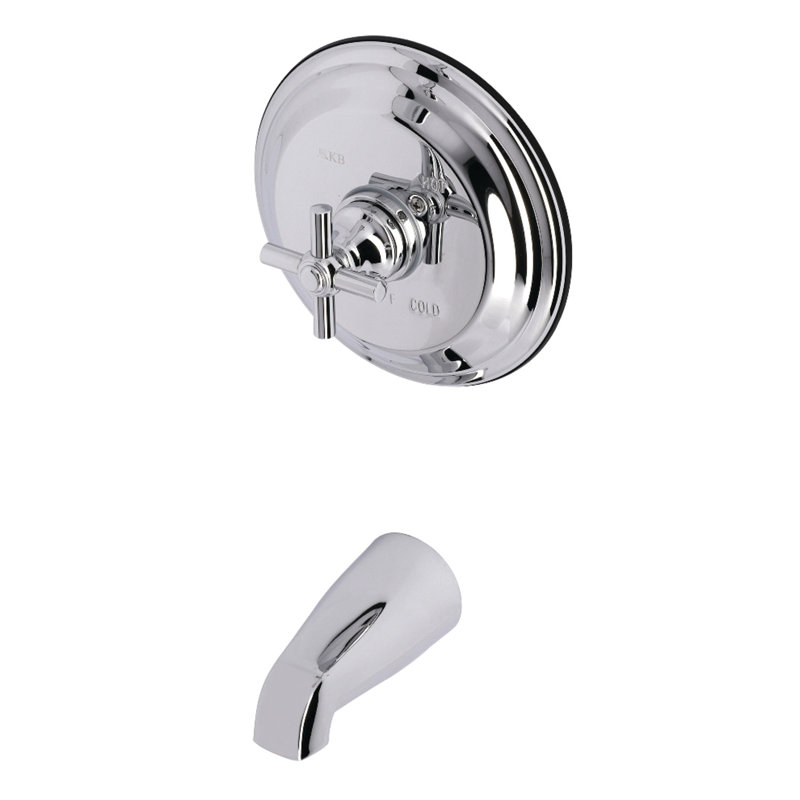 Kingston Brass Single-Handle Pressure Balanced Tub Faucet, Polished Chrome
