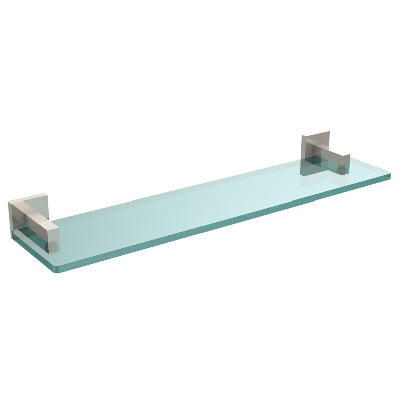 Haranu Bracket Shelf, Polished Nickel, 16 Inch