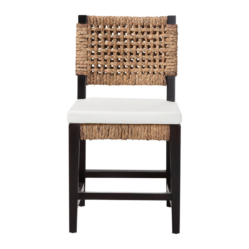 Chaise de salle à manger en acajou bohémien moderne de qualité supérieure Benjamin Alise