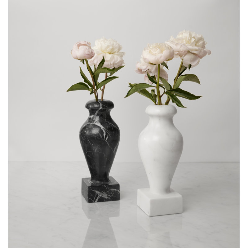 Vara Marble Table Vase, White