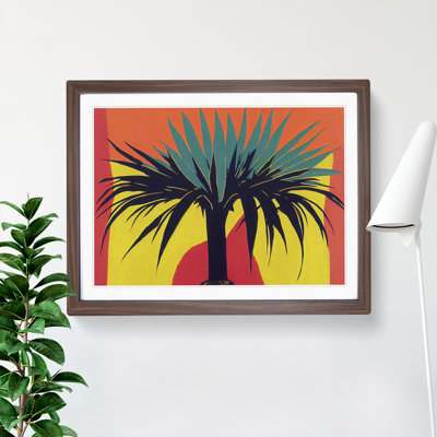 Abstract Palm Tree - Framed Print