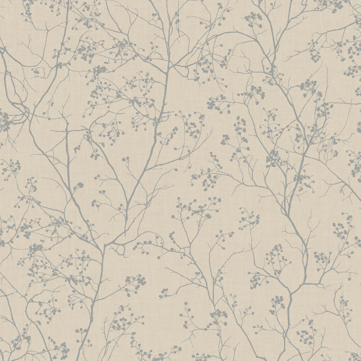 Swanson Wallpaper Double Roll, Taupe/Silver