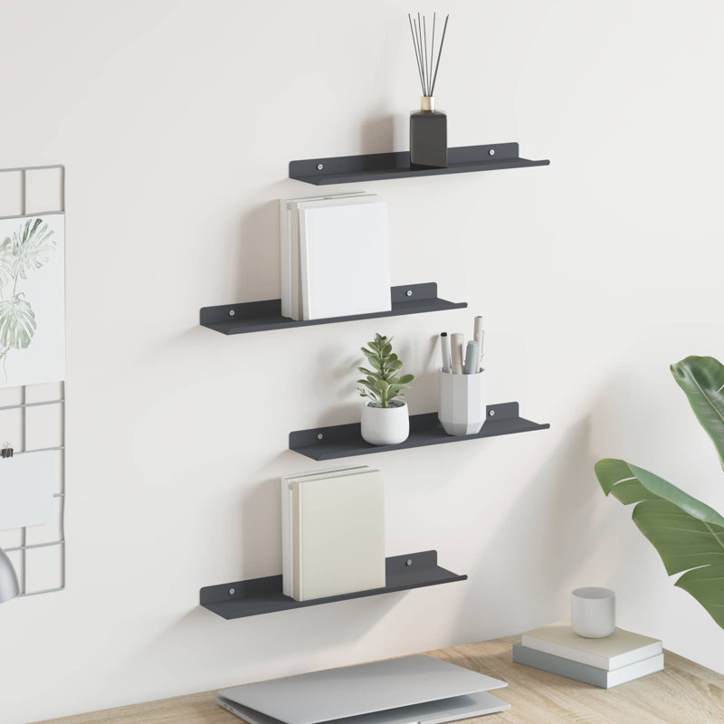 Steel Floating Shelf, Anthracite