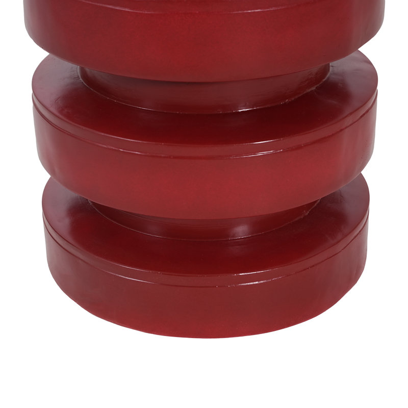 Table d'appoint Adison Elegant Patio, Rouge