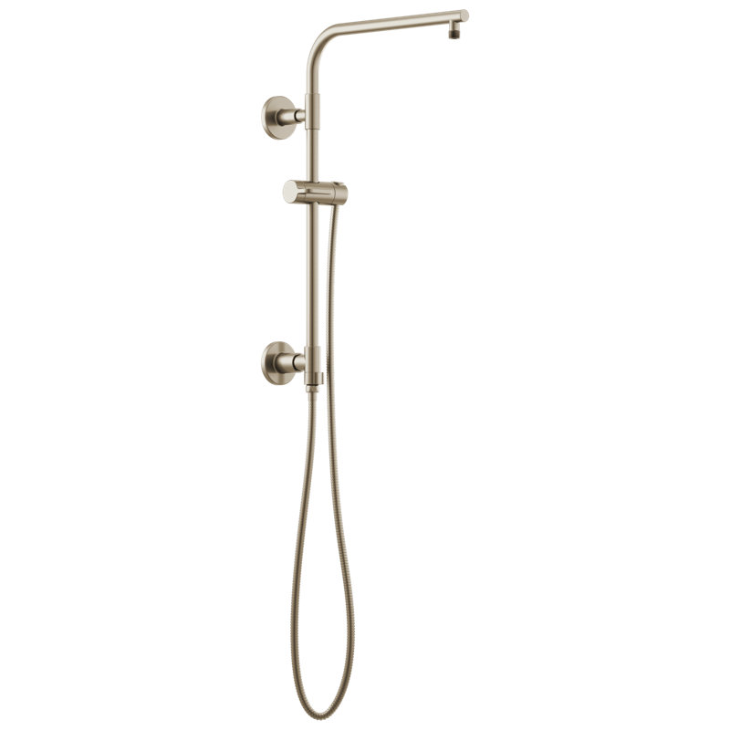Essential™ Euro Round Shower Column, Brushed Nickel