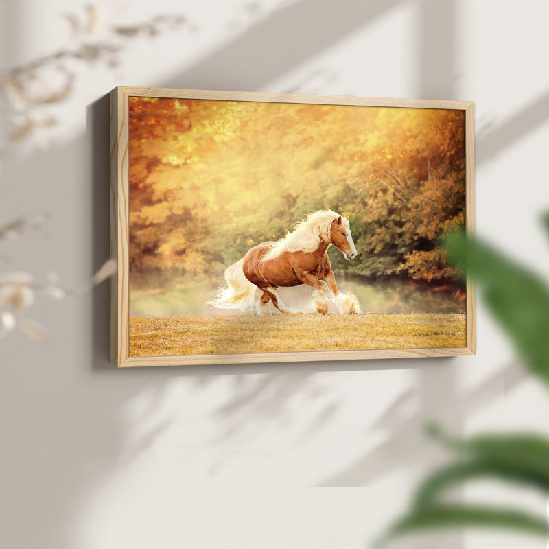 «Horse Motion II», reproduction encadrée, Naturel, H 16 po x l 20 po