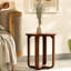 Table de bout | Table d'appoint en bois à quatre pieds | Table d'appoint élégante et durable pour n'importe quelle pièce | 15,9 po x 15,9 po x 18,1 po