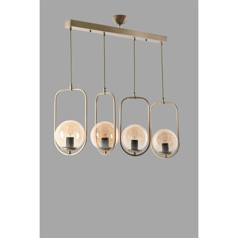 Whiling 4 - Light Kitchen Island Pendant, Gold, Copper
