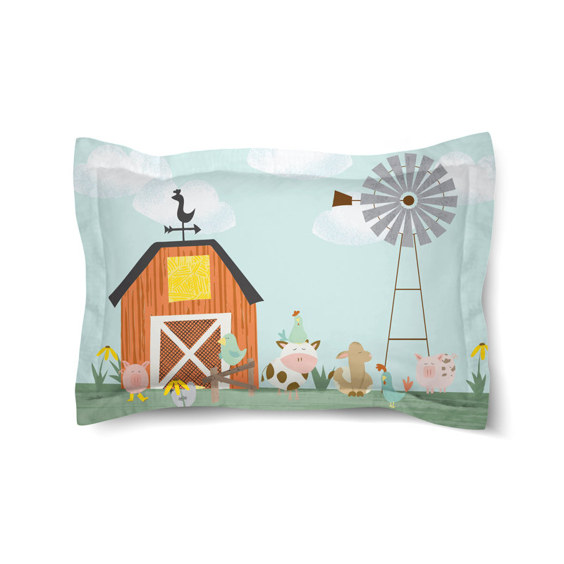 Farm Yard Microfiber / Microsuede Pillow Sham
