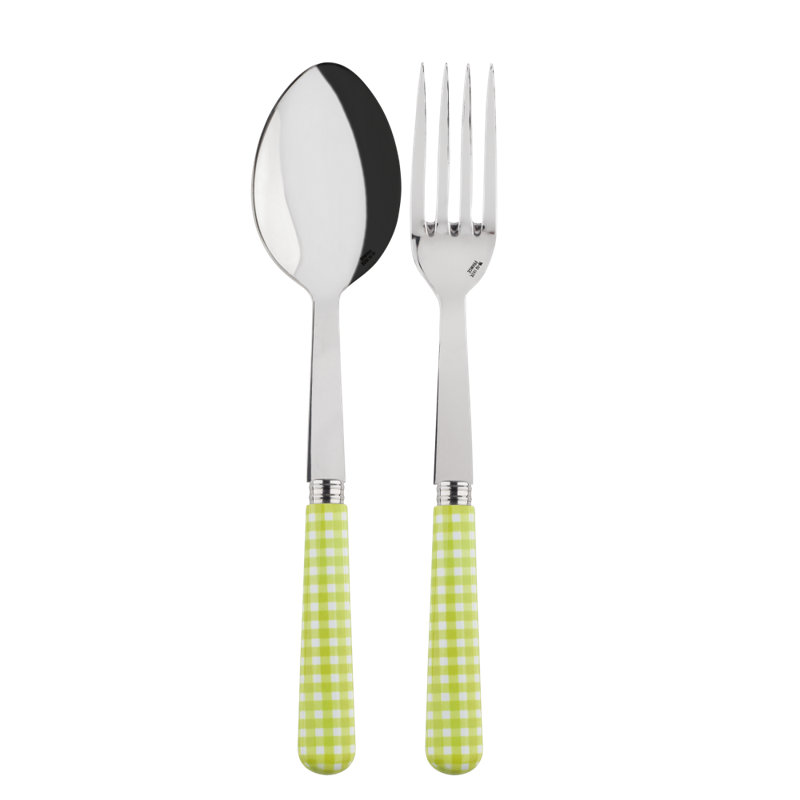 Sabre Paris - Serving Set Gingham, Lime