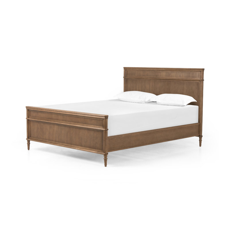 Toulouse Solid Wood Bed, Queen, Toasted Oak