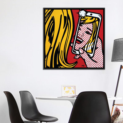«Girl in Selfie», impression sur toile tendue