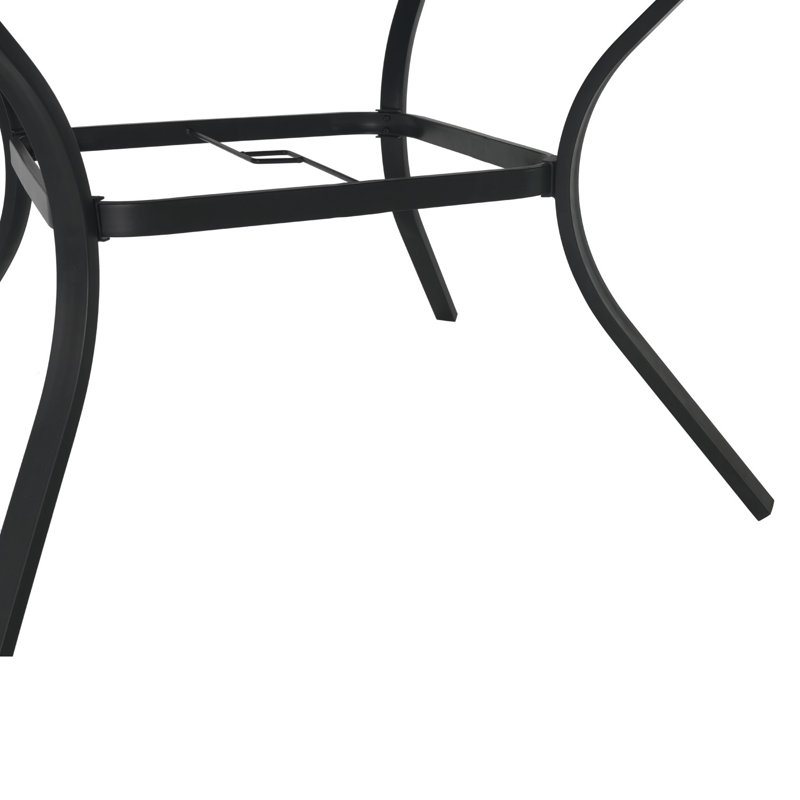  Table de salle à manger d'extérieur, H 28 po x l 58 po x P 58 po