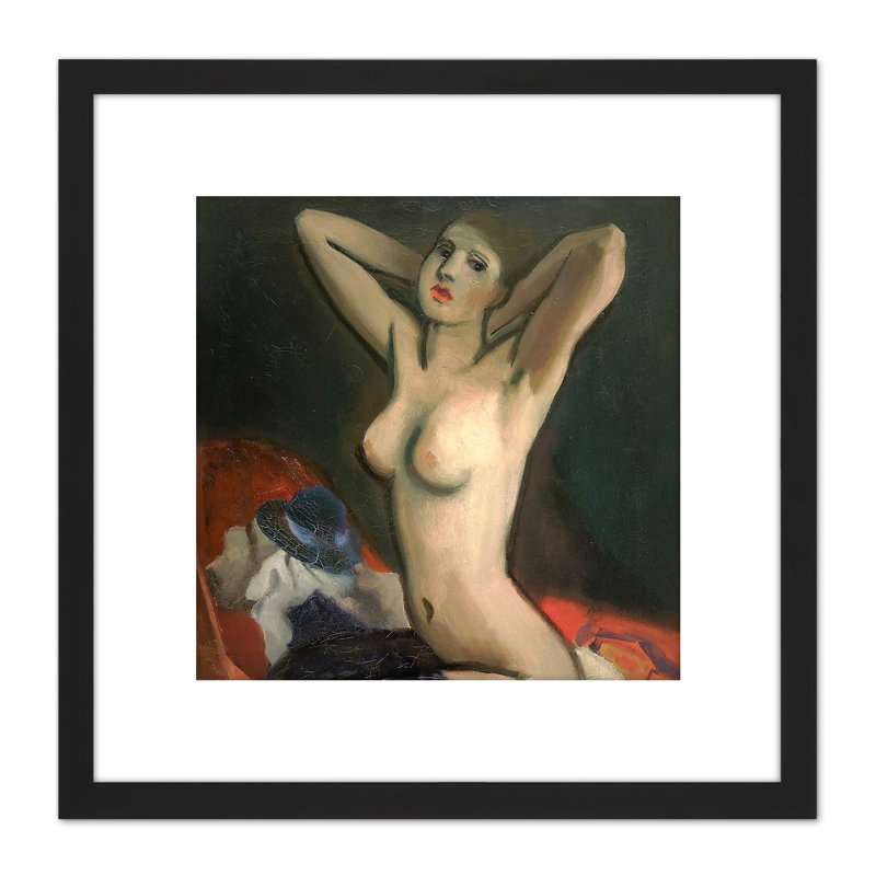 Trimming Lady Stretching by Rudolf Kremlička - Single Picture Frame Painting
