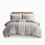 Ensemble de literie en coton, gris chenille, style Mid-Century, idéal pour la chambre principale