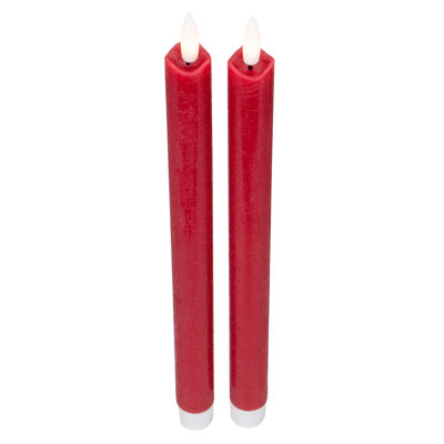Flameless LED Taper Christmas Candles 11"