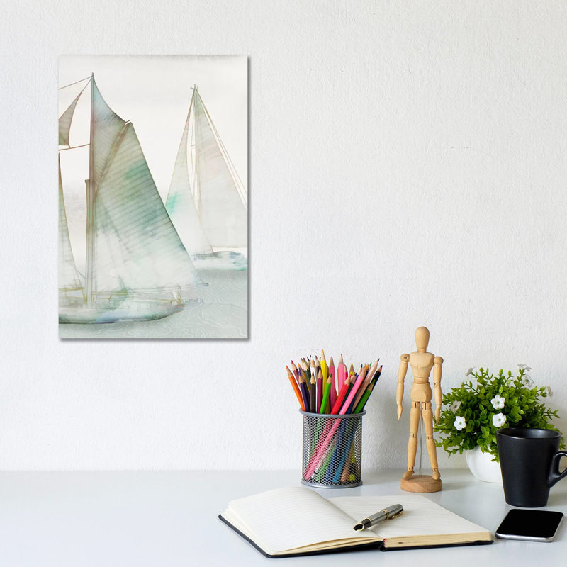 Glide III by Edward Selkirk - Wrapped Canvas Painting, 20.32 cm H x 30.48 cm W