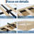 Full Wood Platform Bed Frame, Fluted Low Profile Design, Oak-1892258236-1892258226