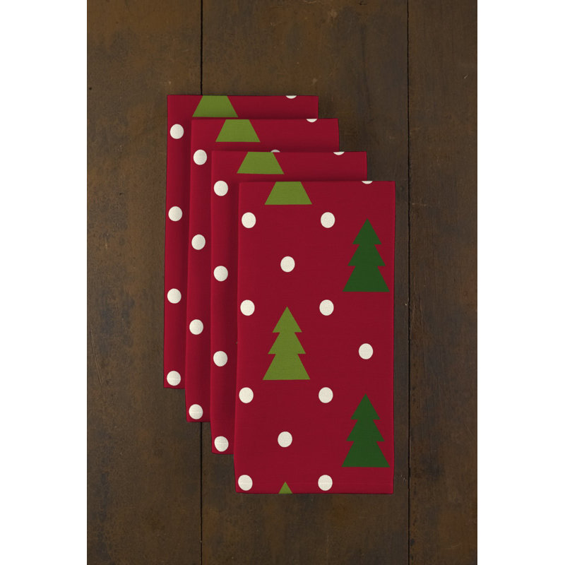 Polyester Polka Dots Square Napkin
