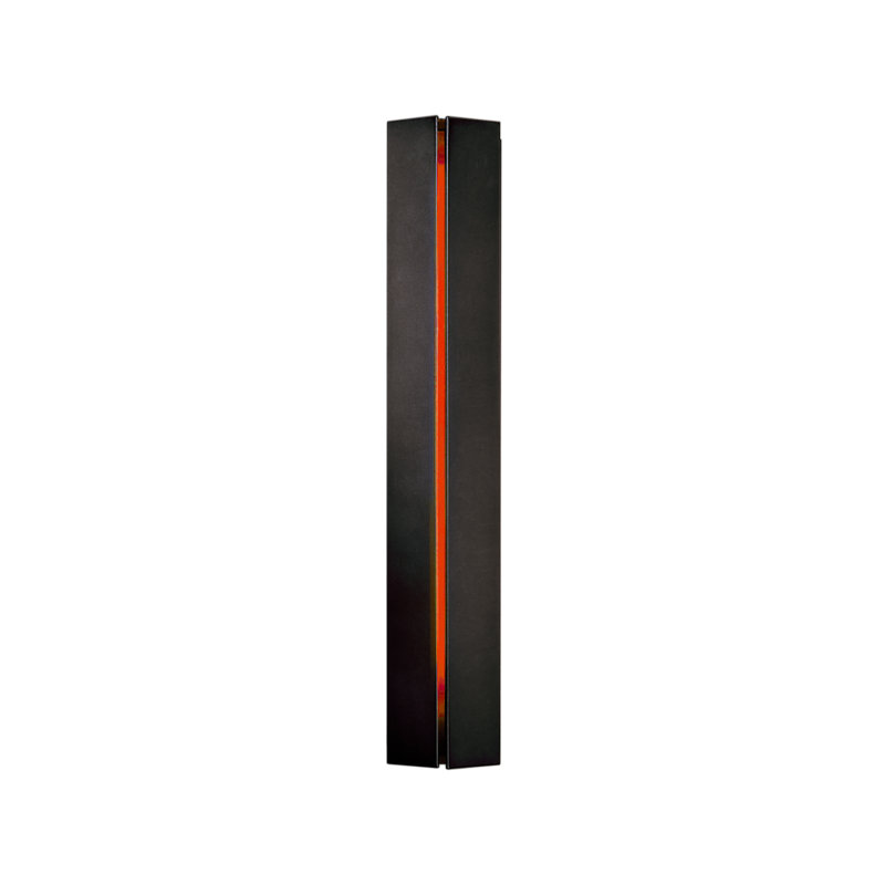Gallery Dimmable 10.4 Lbs Flush Mount Scone, Red, Black, 7.1" W x 27.25" H x 3.1" D