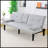 67-Inch PVC Multi-Functional Sofa Bed-1732324393