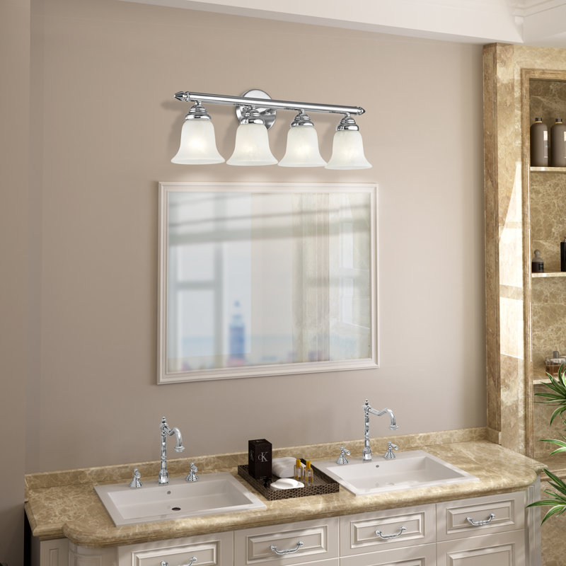 Hardin 4 - Light Dimmable Vanity Light, Polished Chrome