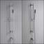 Ensemble de pomme de douche à barre coulissante avec tuyau flexible Kree Sweep 24 po - Chrome poli-92461210
