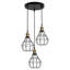 Heavener 3 - Light Black Pendant