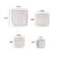 4 pots de fleurs en céramique, pot de fleurs moderne pour patio, jardin ou rebords de fenêtre