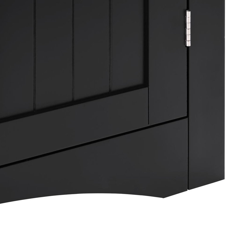 Bathroom Corner Cabinet (Black)
