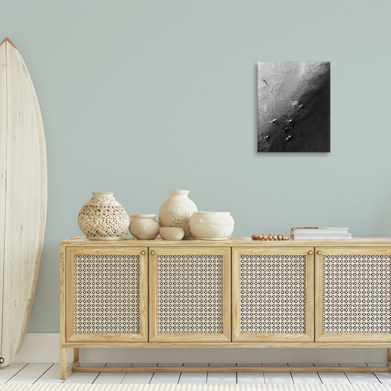 Art mural sur toile de planches de surf par Daphne Polselli, H 20 po x l 16 po