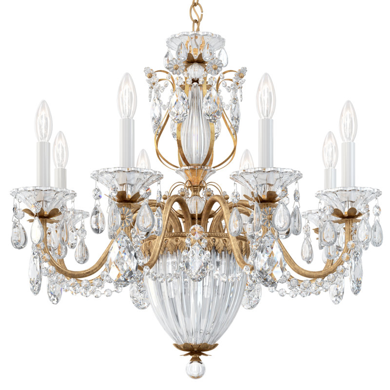 Bagatelle 11 - Light Chandelier, Heirloom Gold, Spectra Crystal Clear