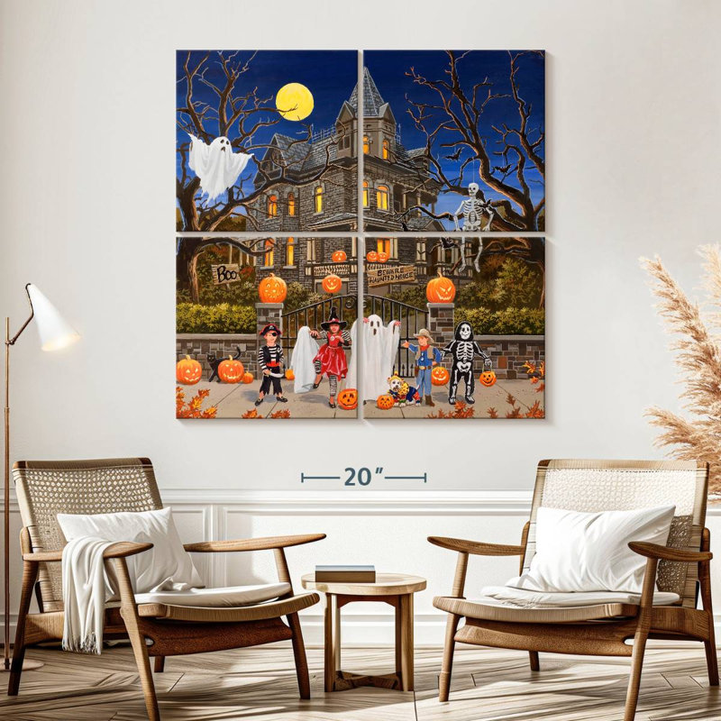 Lelend Beware Haunted House, 57" H x 57" W