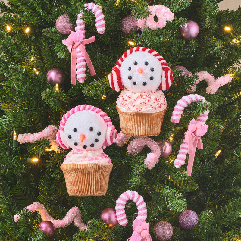 Petit gâteau bonhomme de neige 7 "avec cache-oreilles