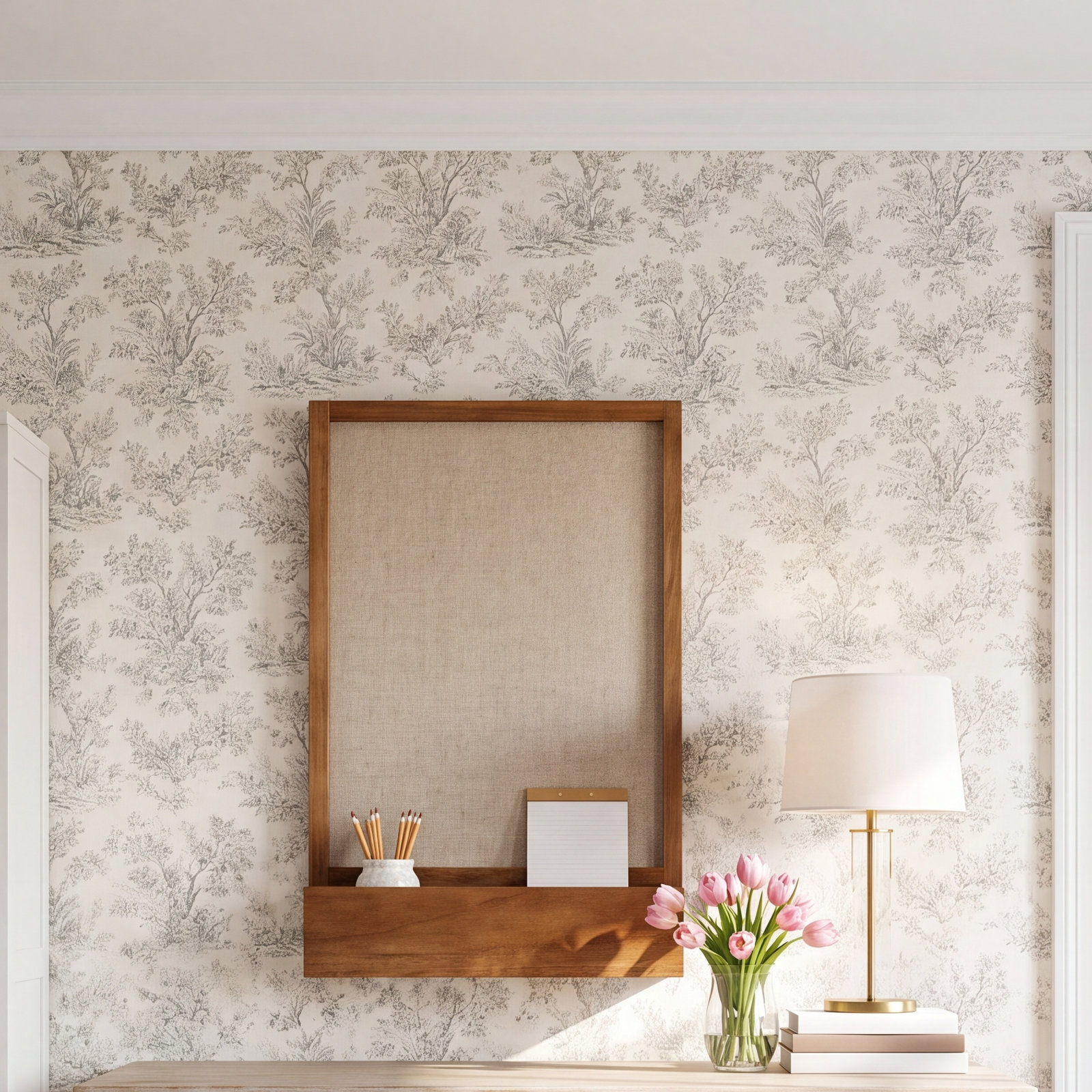 Bulletin Board, Rustic Brown