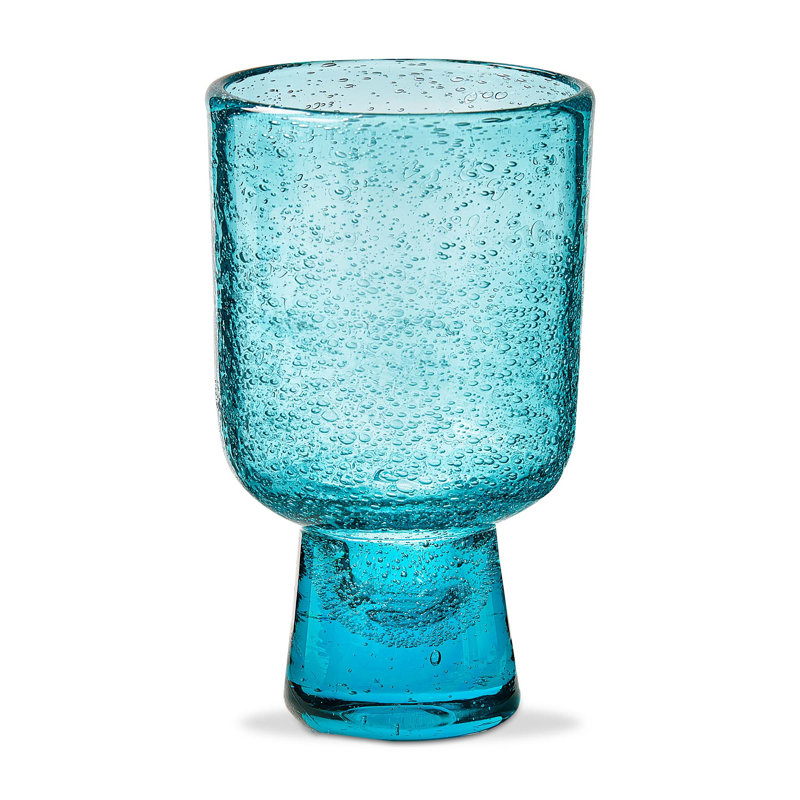 Verre à bulles tout usage turquoise, Bleu