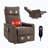 Heat Massage Manual Recliner Chair With Rocker And Swivel-561426462
